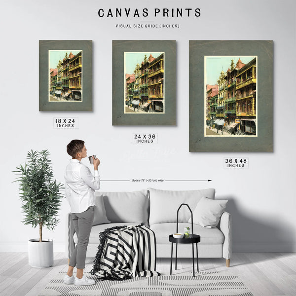 The Gilded Balconies of Mott Street — Framed Wall Art Room View | Bella Frye
