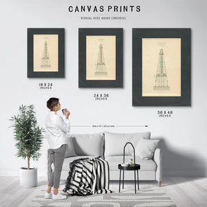 Coffins Patches Lighthouse Blueprint Maritime Architecture of the Florida Reef — Framed Wall Art Room View | Bella Frye