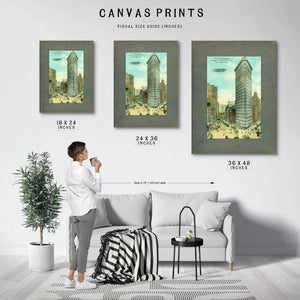The Iron Sentinel Manhattans Wedge of Progress — Framed Wall Art Room View | Bella Frye