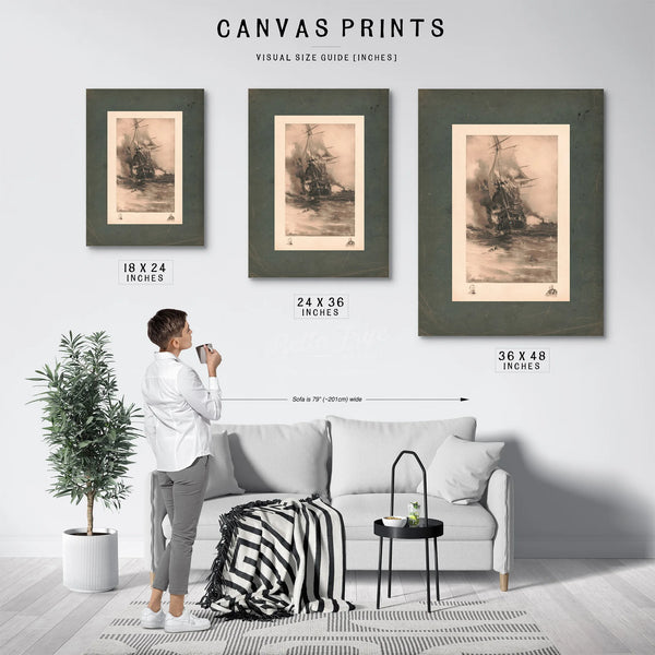 Burning of the Congress 1892 — Framed Wall Art Room View | Bella Frye