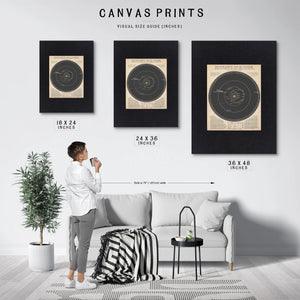 The Clockwork Heavens — Reynolds' Transparent Solar System — Framed Wall Art Room View | Bella Frye