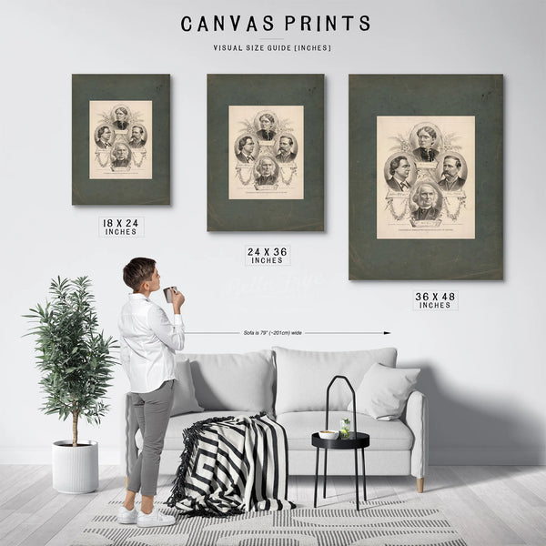 Furnished as a Premium With the Morning Day of Reform 1883 — Framed Wall Art Room View | Bella Frye