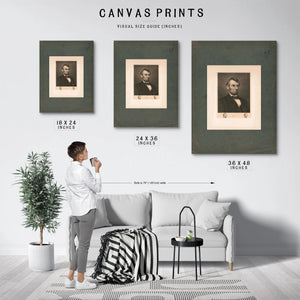 Abraham Lincoln 195 — Framed Wall Art Room View | Bella Frye