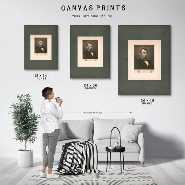 Abraham Lincoln 195 — Framed Wall Art Room View | Bella Frye