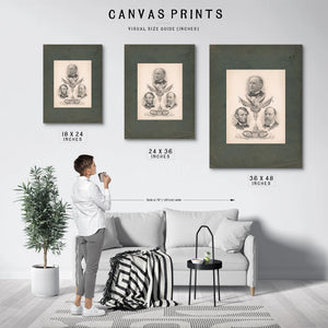 Portraits of Mckinley Lincoln and Garfield 192 — Framed Wall Art Room View | Bella Frye
