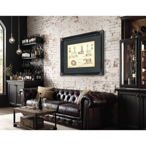 St. George Reef Lighthouse Architectural Plans the Impossible Light Station Blueprint — Framed Wall Art Room View | Bella Fry