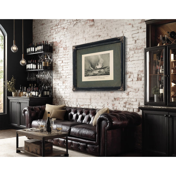 Burning of the Inman Line Steamship City of Montreal on Her Voyage From New — Framed Wall Art Room View | Bella Frye