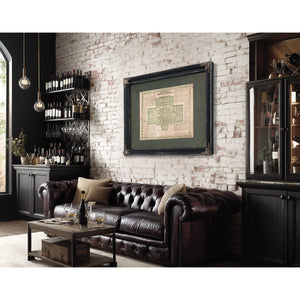 Constitution of the United States and a Plan of the Capitol at Washington 18 — Framed Wall Art Room View | Bella Frye