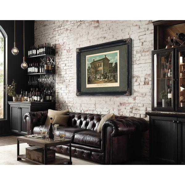 Abraham Lincolns Return Home After His Successful Campaign for the Presidency — Framed Wall Art Room View | Bella Frye