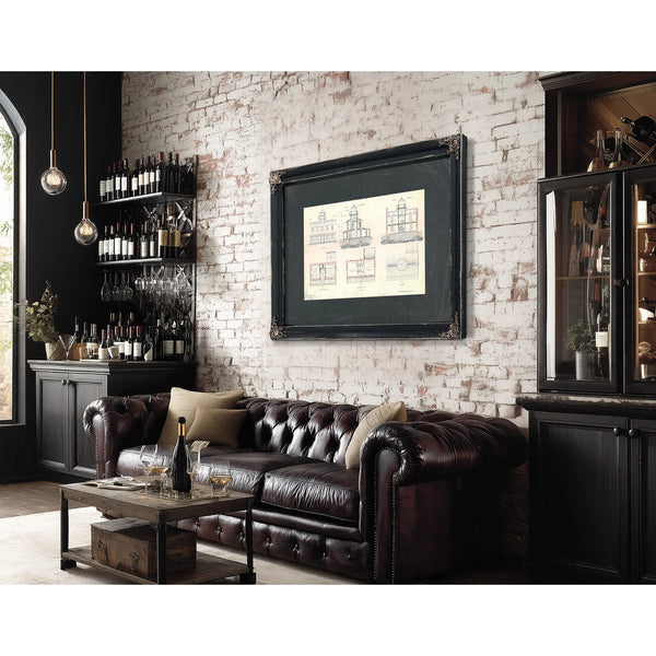 The Keepers Blueprint Fishing Battery Light Station Engineering Drawings — Framed Wall Art Room View | Bella Frye