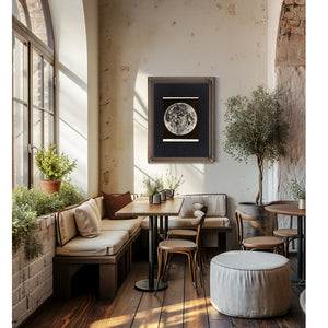 The Expired Planet Victorian Lunar Death Portrait — Framed Wall Art Room View | Bella Frye