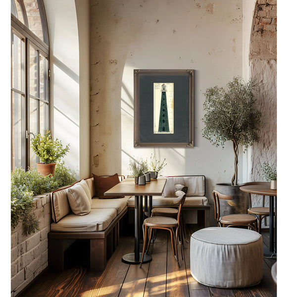 The Cumberland Island Beacon a Tower Lost to Time — Framed Wall Art Room View | Bella Frye