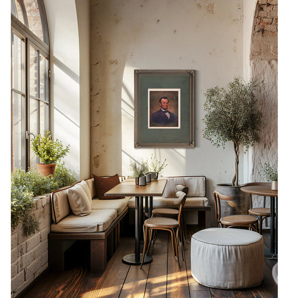 Abraham Lincoln 199 — Framed Wall Art Room View | Bella Frye