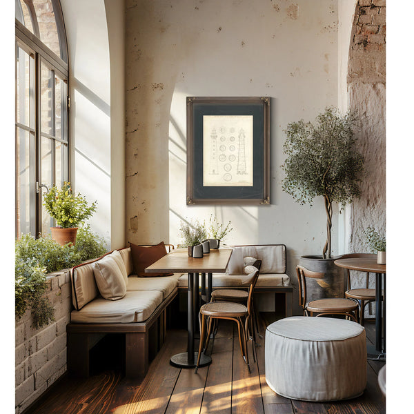 The Keepers Blueprint Hunting Island Light Station Engineering Drawings