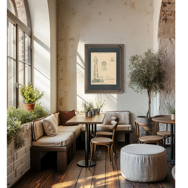 Sand Island Light Station Blueprint 8th District Engineering Drawings