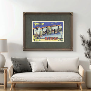 Kansas Wichita — Framed Wall Art Room View | Bella Frye