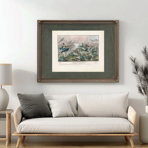 Battle of Churubuscofought Near the City of Mexico 2th of August 1847 1847 — Framed Wall Art Room View | Bella Frye