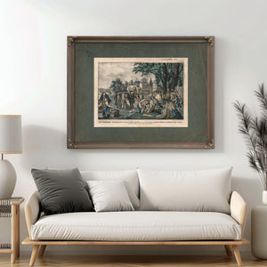William Penns Treaty With the Indians When He Founded the Province of Pennsyl — Framed Wall Art Room View | Bella Frye