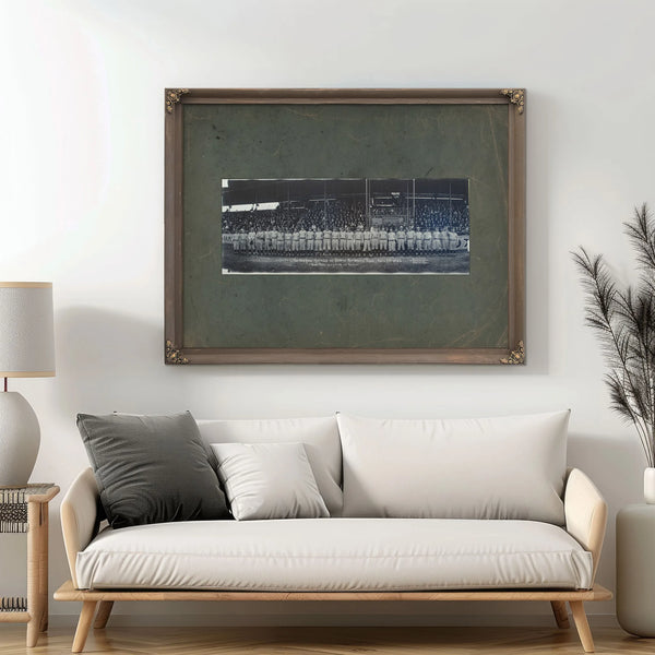 Babe Ruth and the New York Yankees E O Goldbeck San Antonio Texas March 31 — Framed Wall Art Room View | Bella Frye