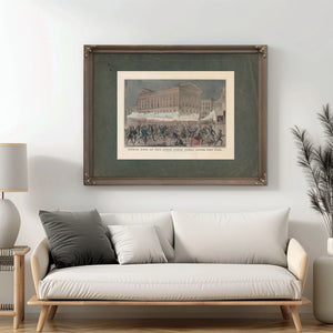 Great Riot at the Astor Place Opera House New York on Thursday Evening May 1 — Framed Wall Art Room View | Bella Frye