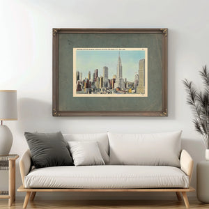 Steel Cathedral Dreams Manhattans Art Deco Ascension — Framed Wall Art Room View | Bella Frye