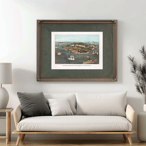 Fortress Monroe Old Point Comfort and Hygeia Hotel Va 1861 — Framed Wall Art Room View | Bella Frye