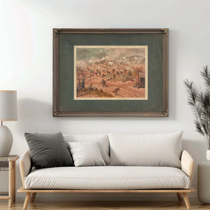 Battle of Allatoona Pass 1887 — Framed Wall Art Room View | Bella Frye