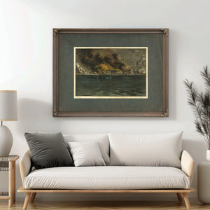 Bombardment of Fort Sumter Charleston Harbor_ 12th 13th of April 1861 1861 — Framed Wall Art Room View | Bella Frye