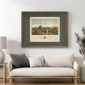 a View of the Birth Place of Robert Fulton Lancaster County State of Pennsylv — Framed Wall Art Room View | Bella Frye