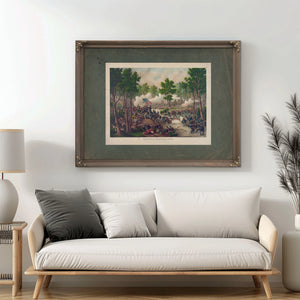 Battle of Spottsylvaniaengagements at Laurel Hill Ny River Va May 8 to 18 1 — Framed Wall Art Room View | Bella Frye