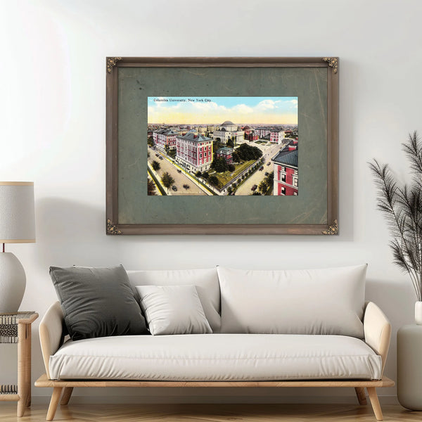 The Academy on Morningside Heights a Scholars Aerial Reverie — Framed Wall Art Room View | Bella Frye