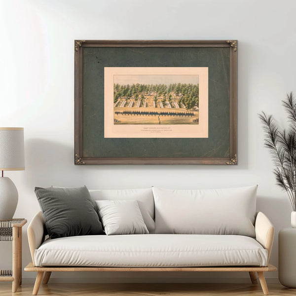 Camp Belger Baltimore Md 37th Regiment Nys National Guard Col Charles Roome — Framed Wall Art Room View | Bella Frye