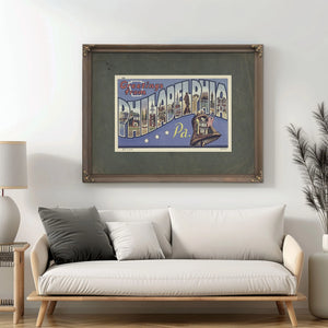 Pennsylvania Philadelphia — Framed Wall Art Room View | Bella Frye