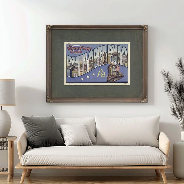 Pennsylvania Philadelphia — Framed Wall Art Room View | Bella Frye