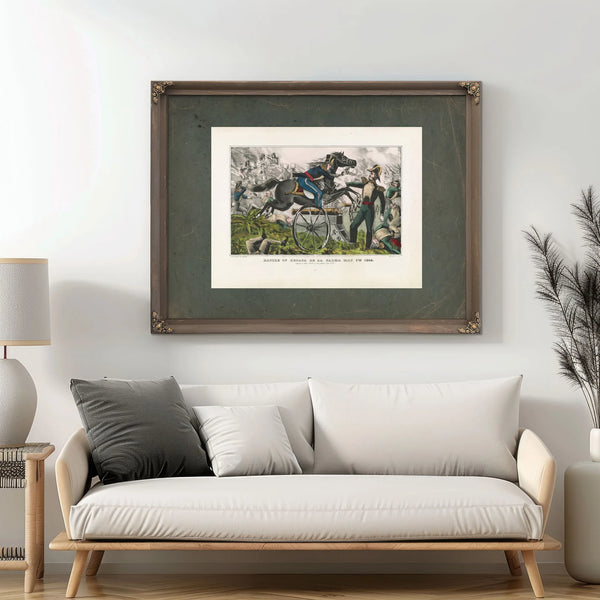 Battle of Resaca De La Palma May 9th 1846 Capture of Genl Vega by the Gallan — Framed Wall Art Room View | Bella Frye