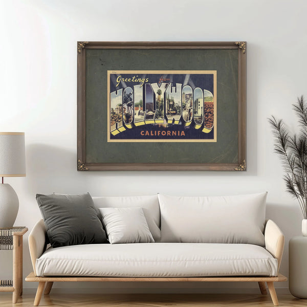 California Hollywood — Framed Wall Art Room View | Bella Frye