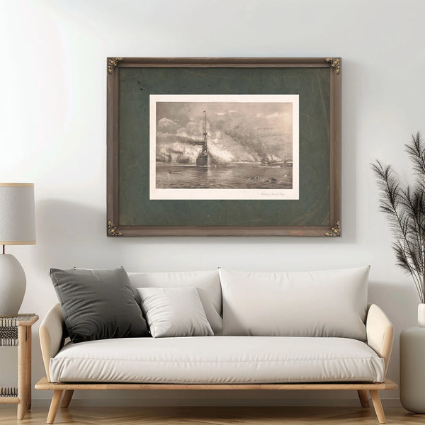 Battle of Manila Bay 1898 — Framed Wall Art Room View | Bella Frye