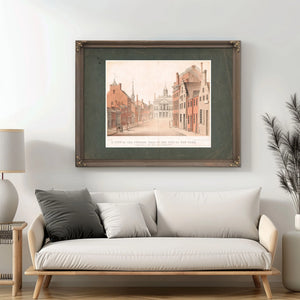 a View of the Federal Hall of the City of New York as Appeared in the Year 17 — Framed Wall Art Room View | Bella Frye