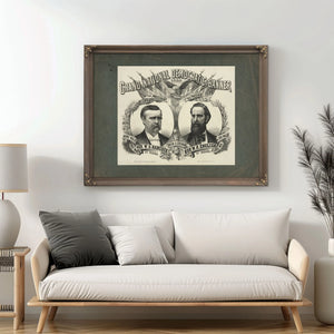 Grand National Democratic Banner_ 188 188 — Framed Wall Art Room View | Bella Frye