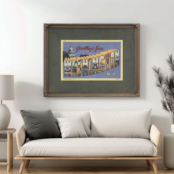 Washington Dc — Framed Wall Art Room View | Bella Frye