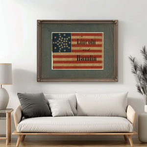 Lincoln and Hamlin 186 1 — Framed Wall Art Room View | Bella Frye