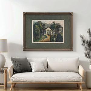 Chappaqua Farm West Chester County Ny the Residence of the Hon Horace Greely — Framed Wall Art Room View | Bella Frye