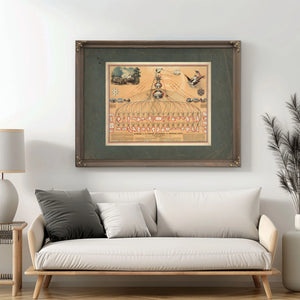 Diagram of the Federal Government and American Union by N Mendal Shafer Atto — Framed Wall Art Room View | Bella Frye