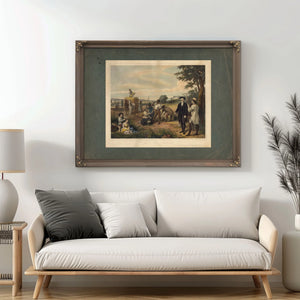 Life of George Washingtonthe Farmer 1854 — Framed Wall Art Room View | Bella Frye
