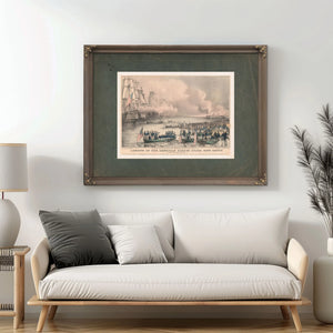 Landing of the American Forces Under Genl Scott at Vera Cruz March 9th 1847 — Framed Wall Art Room View | Bella Frye