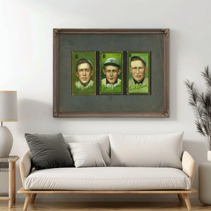 Joe Tinker Chicago Cubs Baseball Card Portrait 2 — Framed Wall Art Room View | Bella Frye