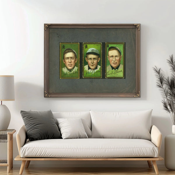 Joe Tinker Chicago Cubs Baseball Card Portrait 2 — Framed Wall Art Room View | Bella Frye