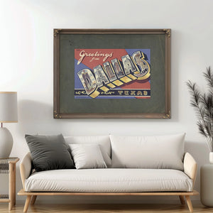 Texas Dallas — Framed Wall Art Room View | Bella Frye