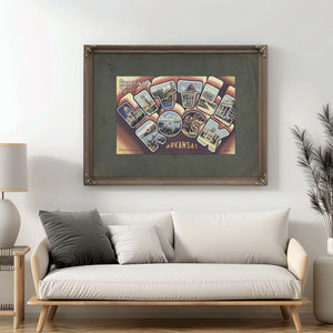 Arkansas Little Rock — Framed Wall Art Room View | Bella Frye