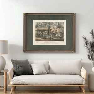 Commissary Department Encampment of the Mass 6th Regiment of Volunteers at T — Framed Wall Art Room View | Bella Frye
